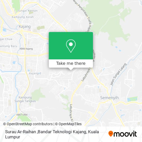 Surau Ar-Raihan ,Bandar Teknologi Kajang map