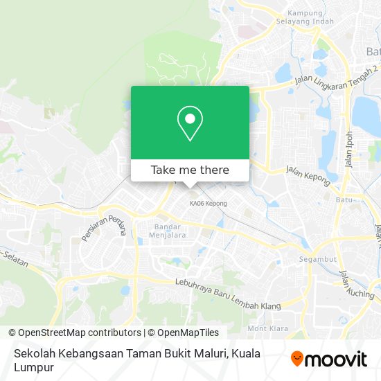 Sekolah Kebangsaan Taman Bukit Maluri map