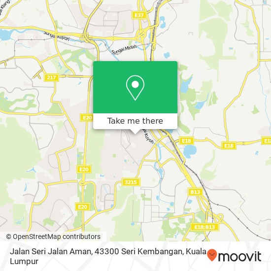 Jalan Seri Jalan Aman, 43300 Seri Kembangan map