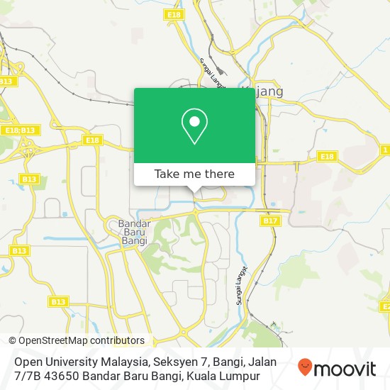 Open University Malaysia, Seksyen 7, Bangi, Jalan 7 / 7B 43650 Bandar Baru Bangi map