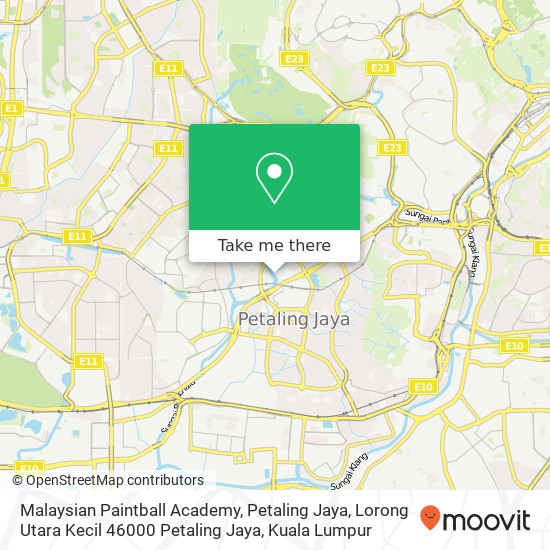 Malaysian Paintball Academy, Petaling Jaya, Lorong Utara Kecil 46000 Petaling Jaya map