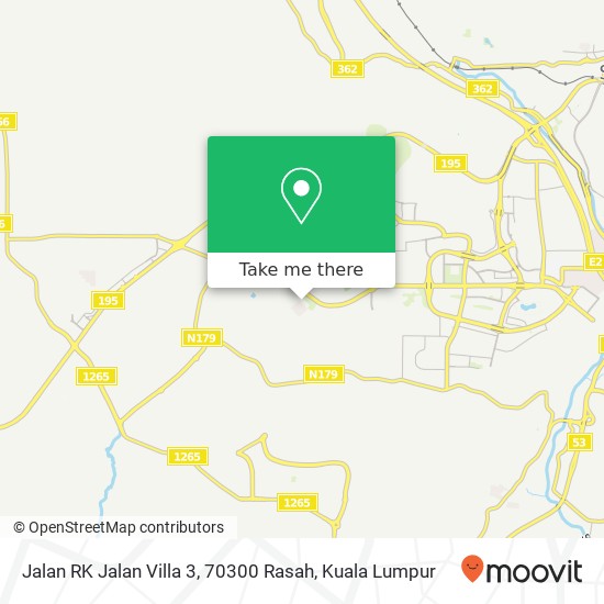 Peta Jalan RK Jalan Villa 3, 70300 Rasah