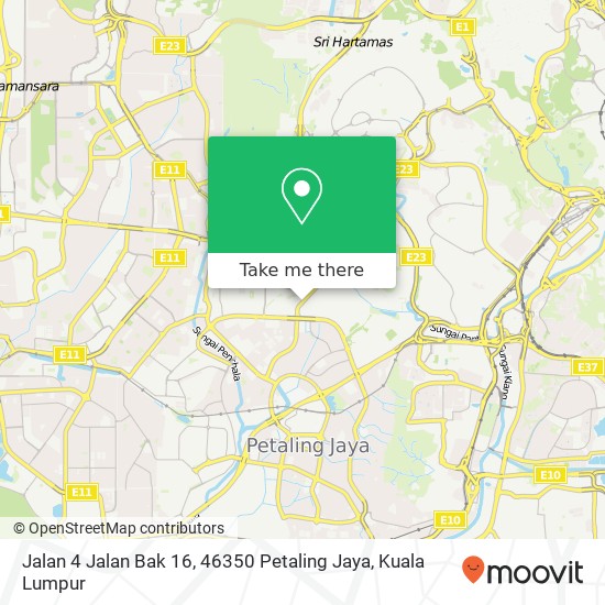 Jalan 4 Jalan Bak 16, 46350 Petaling Jaya map