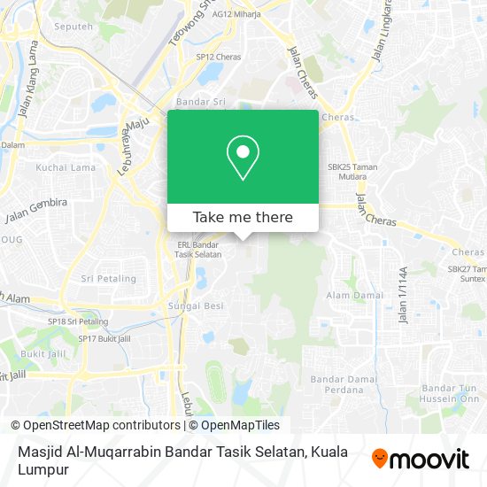 Masjid Al-Muqarrabin Bandar Tasik Selatan map