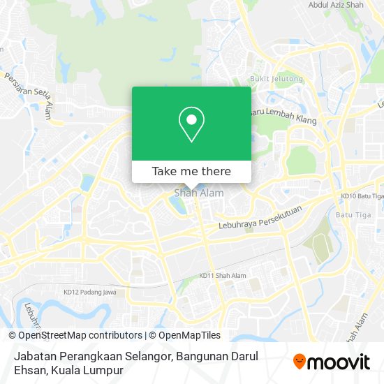 Jabatan Perangkaan Selangor, Bangunan Darul Ehsan map