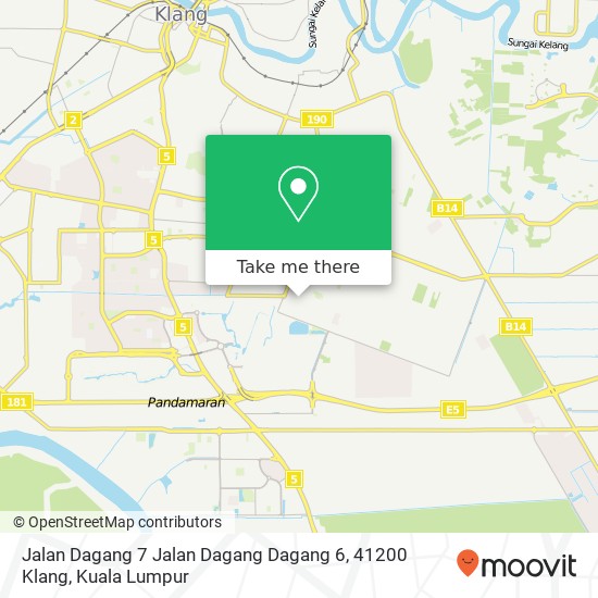 Jalan Dagang 7 Jalan Dagang Dagang 6, 41200 Klang map