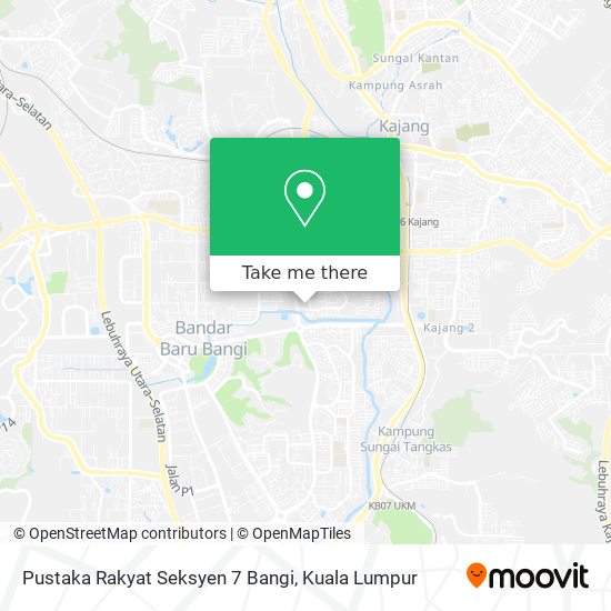 Pustaka Rakyat Seksyen 7 Bangi map