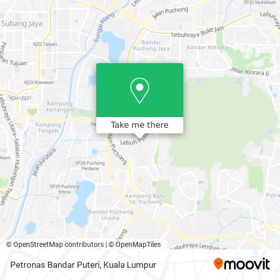 Peta Petronas Bandar Puteri