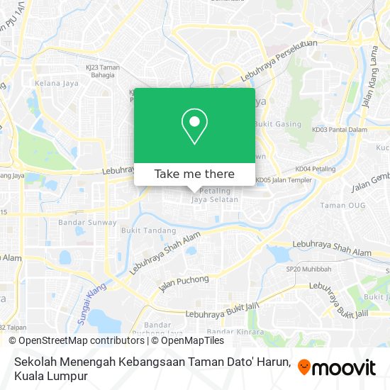 Sekolah Menengah Kebangsaan Taman Dato' Harun map
