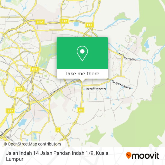 Jalan Indah 14 Jalan Pandan Indah 1 / 9 map