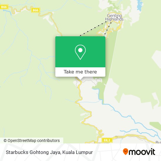 Starbucks Gohtong Jaya map