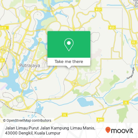 Jalan Limau Purut Jalan Kampung Limau Manis, 43000 Dengkil map