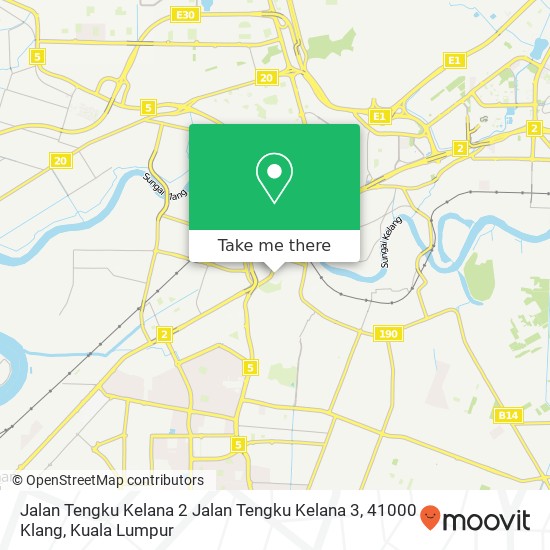 Peta Jalan Tengku Kelana 2 Jalan Tengku Kelana 3, 41000 Klang