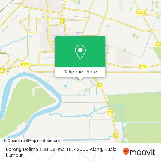 Peta Lorong Delima 15B Delima 16, 42000 Klang