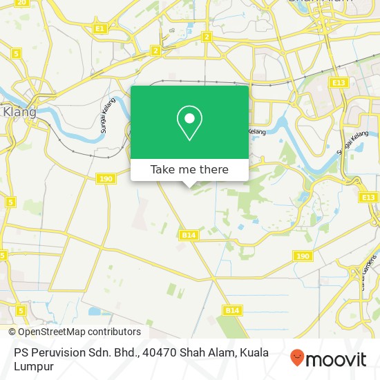 PS Peruvision Sdn. Bhd., 40470 Shah Alam map