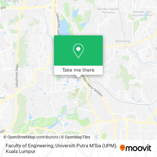 Peta Faculty of Engineering, Universiti Putra M'Sia (UPM)