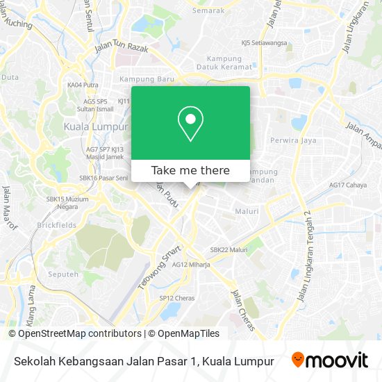 Sekolah Kebangsaan Jalan Pasar 1 map