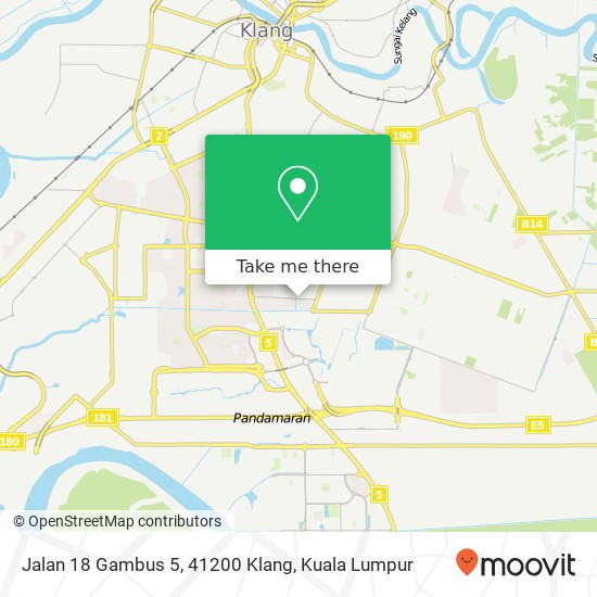 Jalan 18 Gambus 5, 41200 Klang map