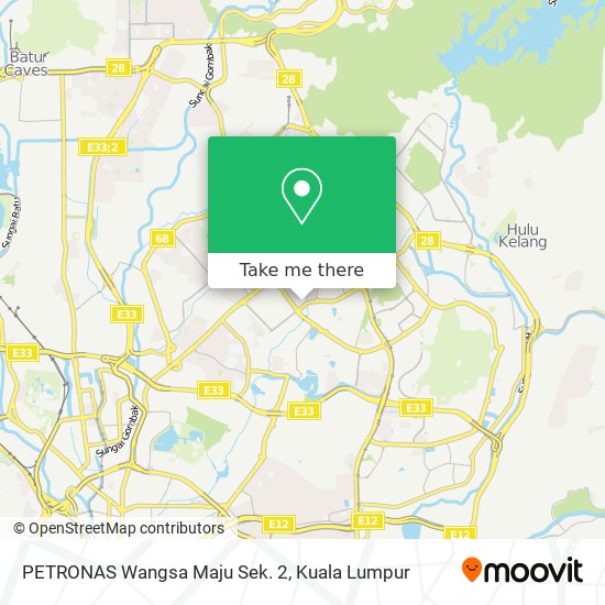 PETRONAS Wangsa Maju Sek. 2 map