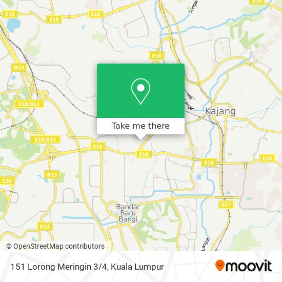 151 Lorong Meringin 3/4 map