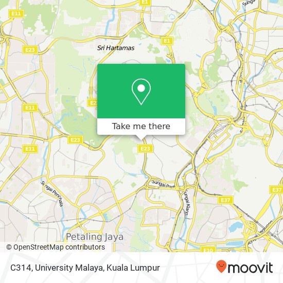 Peta C314, University Malaya
