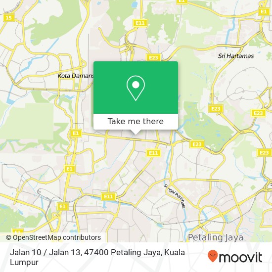 Peta Jalan 10 / Jalan 13, 47400 Petaling Jaya