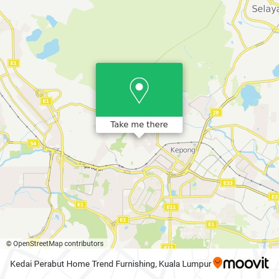 Kedai Perabut Home Trend Furnishing map