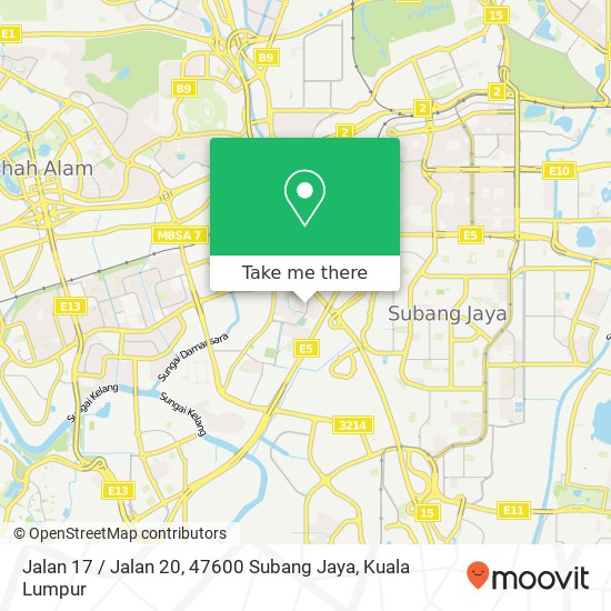 Jalan 17 / Jalan 20, 47600 Subang Jaya map