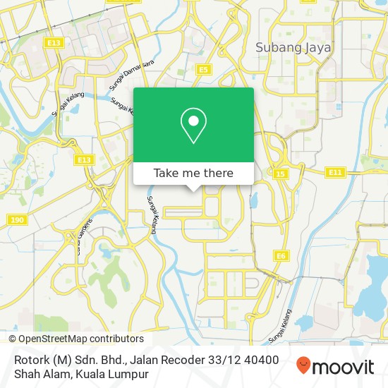 Rotork (M) Sdn. Bhd., Jalan Recoder 33 / 12 40400 Shah Alam map