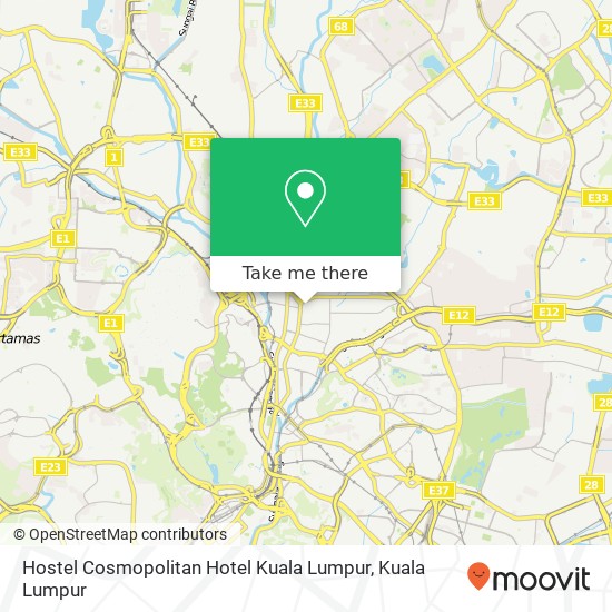 Peta Hostel Cosmopolitan Hotel Kuala Lumpur