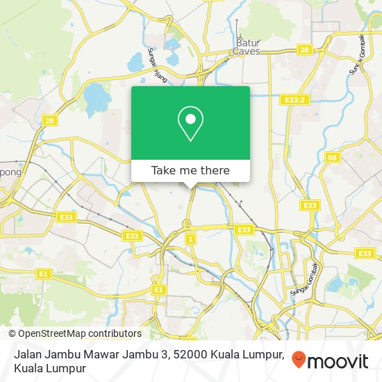 Peta Jalan Jambu Mawar Jambu 3, 52000 Kuala Lumpur