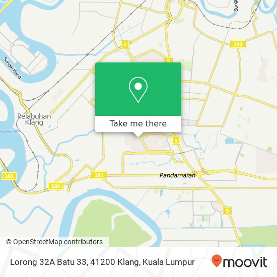 Lorong 32A Batu 33, 41200 Klang map