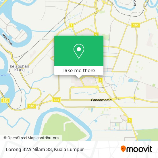 Lorong 32A Nilam 33 map