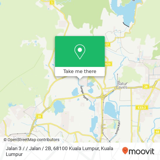 Peta Jalan 3 / / Jalan / 2B, 68100 Kuala Lumpur