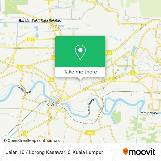 Peta Jalan 10 / Lorong Kasawari 6