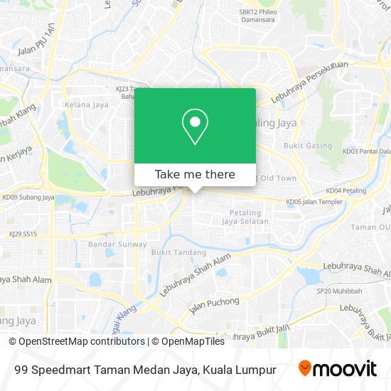 99 Speedmart Taman Medan Jaya map