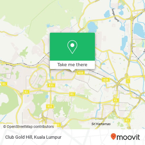 Club Gold Hill map