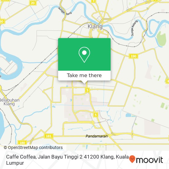 Caffe Coffea, Jalan Bayu Tinggi 2 41200 Klang map