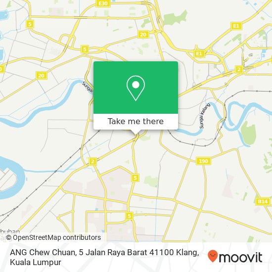 Peta ANG Chew Chuan, 5 Jalan Raya Barat 41100 Klang