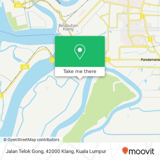 Peta Jalan Telok Gong, 42000 Klang
