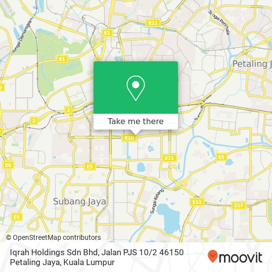 Iqrah Holdings Sdn Bhd, Jalan PJS 10 / 2 46150 Petaling Jaya map