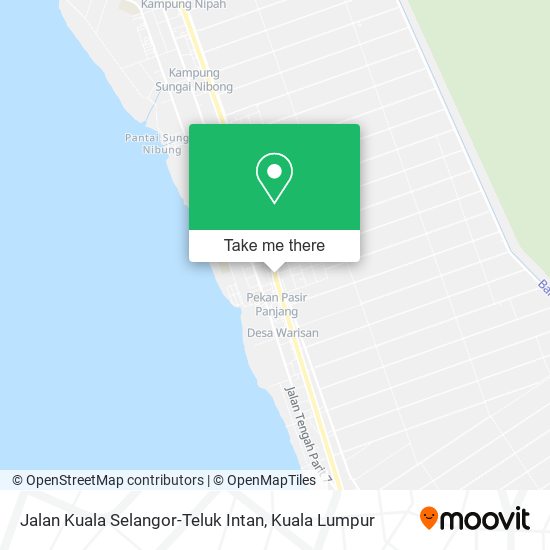 Jalan Kuala Selangor-Teluk Intan map