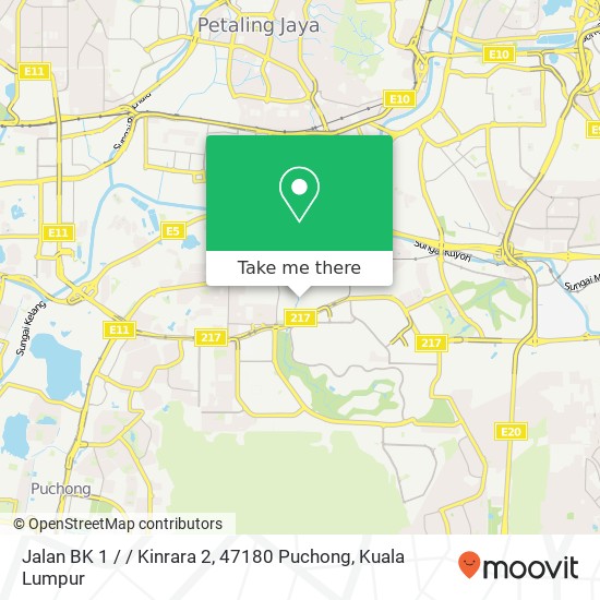 Jalan BK 1 / / Kinrara 2, 47180 Puchong map