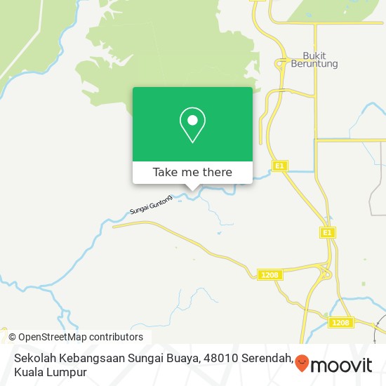 Peta Sekolah Kebangsaan Sungai Buaya, 48010 Serendah