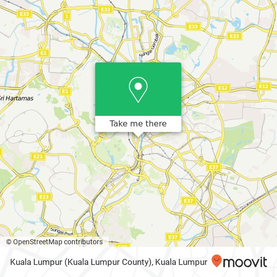 Kuala Lumpur (Kuala Lumpur County) map
