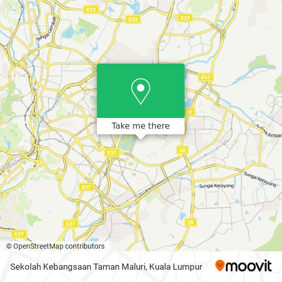 Sekolah Kebangsaan Taman Maluri map