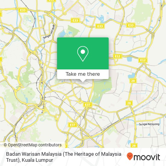 Peta Badan Warisan Malaysia (The Heritage of Malaysia Trust)