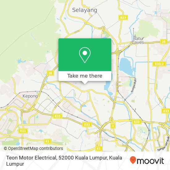 Teon Motor Electrical, 52000 Kuala Lumpur map
