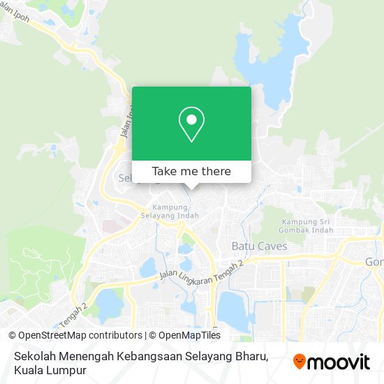 Sekolah Menengah Kebangsaan Selayang Bharu map