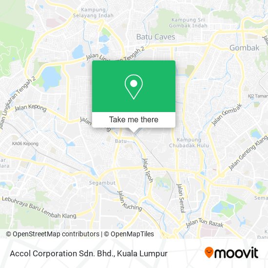 Accol Corporation Sdn. Bhd. map